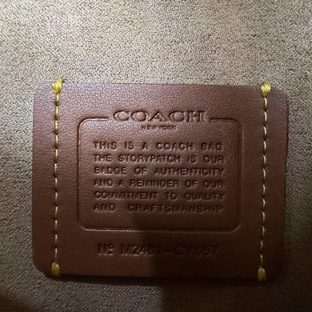 Coach Quinn Shoulder Crossbody Bag In Novelty Leather/True Navy CY657 NWT - Picture 8 of 9